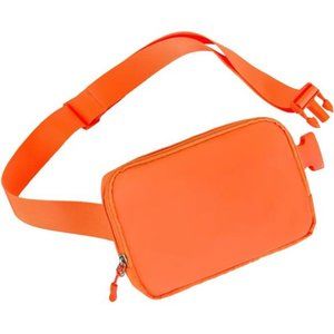 Belt bag Fanny pack crossbody bags for women or men belt bag (Orange)